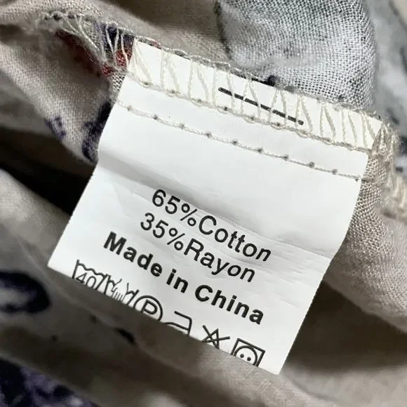 Zanzea Collection Floral Quarter Button Tunic Blouse Size XL Women’s - Picture 10 of 10